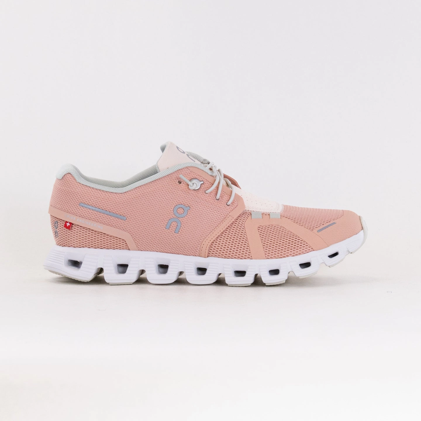 On Cloud 5 (Women's) - Rose/Shell trekking - like running shoes React