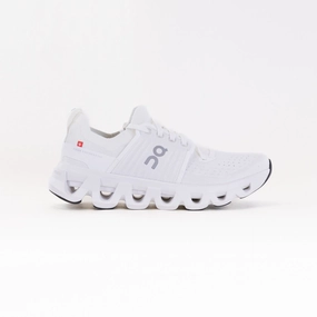 On Cloudswift 4 (Women's) - White/White logo - rhinestoned shoes