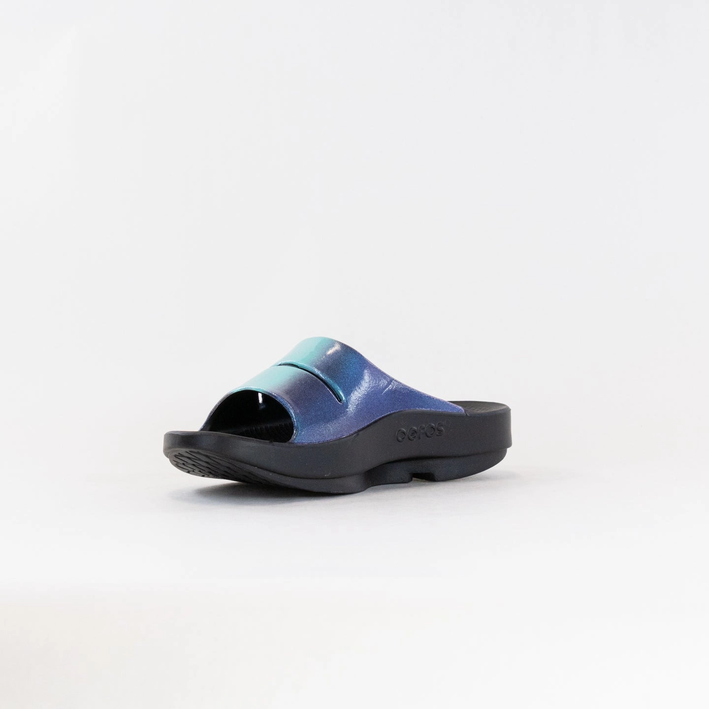 Cushioned Midsole OOFOS OOahh Luxe Slide Sandal (Women's) - Atlantis