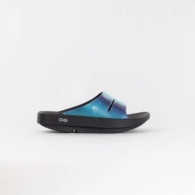 OOFOS OOahh Luxe Slide Sandal (Women's) - Atlantis Quality Design Thermo Adjustable Straps