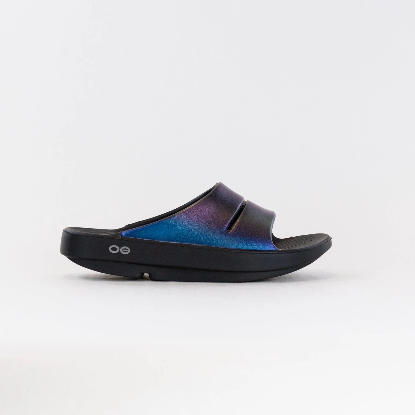 Anti Fatigue OOFOS OOahh Luxe Slide Sandal (Women's) - Midnight Spectre