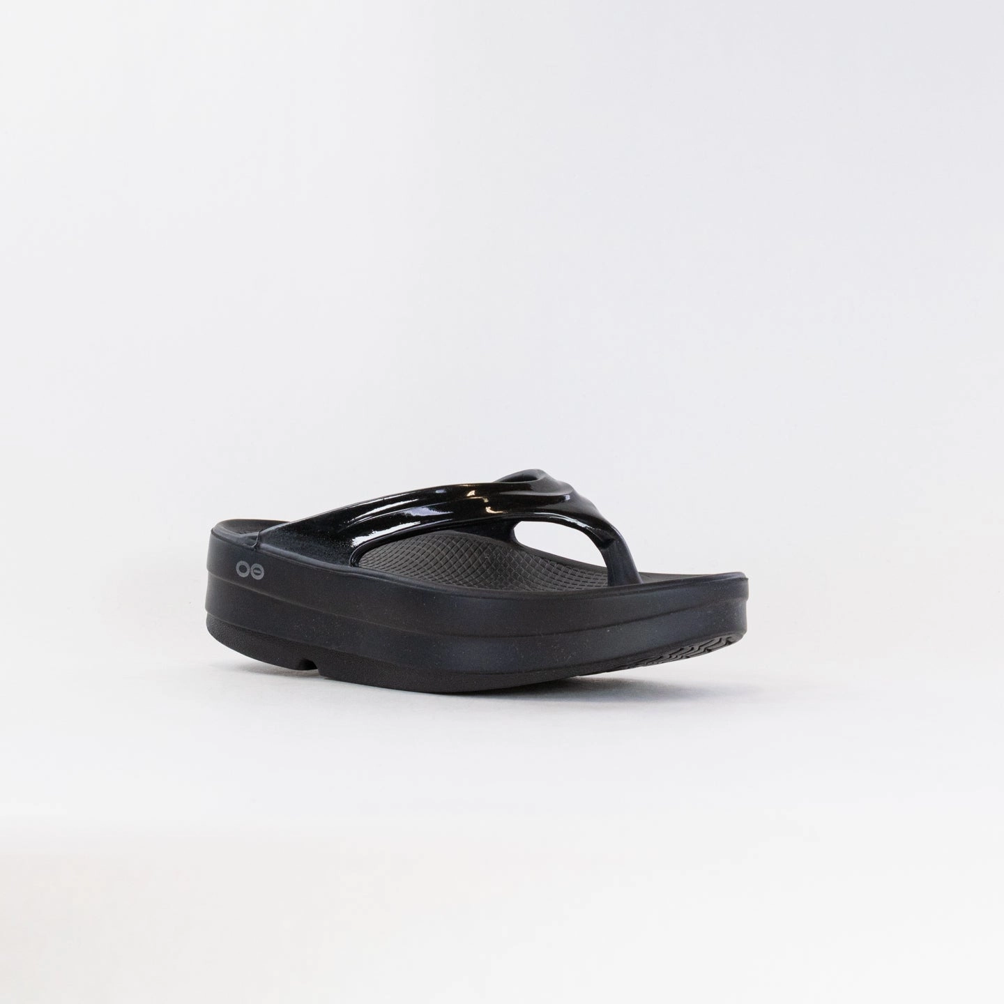 warm weather Running OOFOS OOMega Oolala Thong Sandal (Women's) - Black