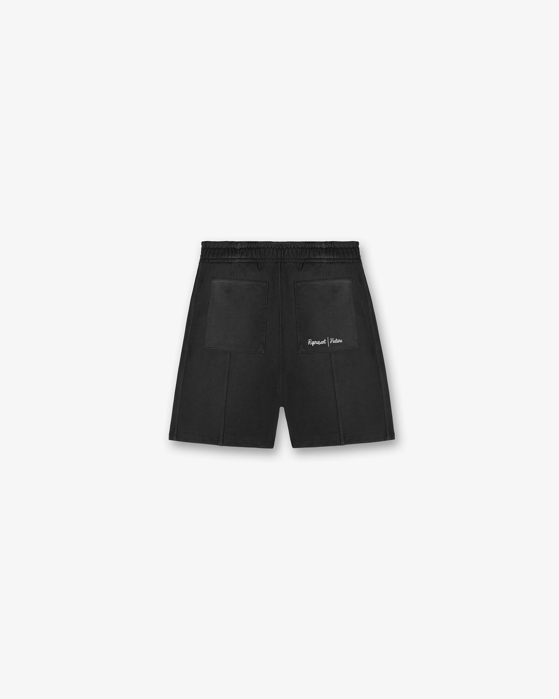Cozy Comfort Fit Represent X Feature Sweat Shorts - Stained Black