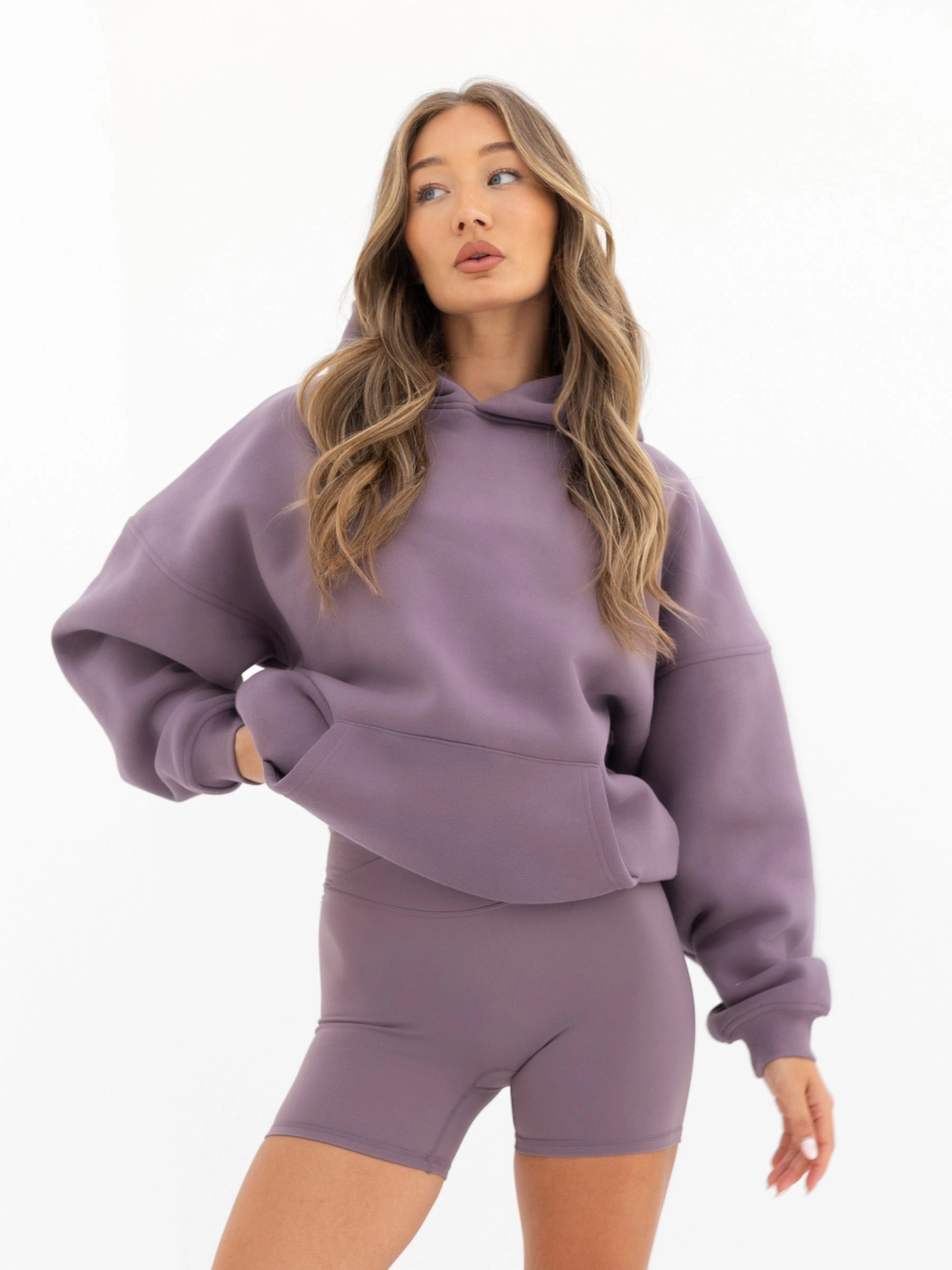 Outline Isabel Oversized Hoodie - Grape Cycling Apparel