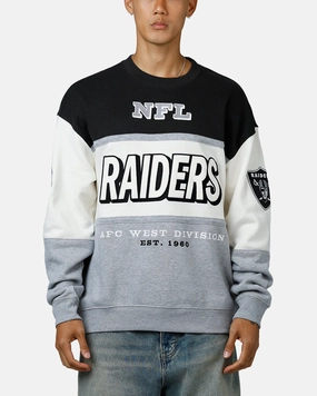 Relaxed Look Lightweight Material 47 Brand Las Vegas Raiders Maximalist Crewneck Black/Grey