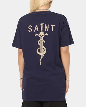 Saint Morta Daggers Lafayette T-Shirt Indigo Durable Reinforced Elbows EasyCare Material