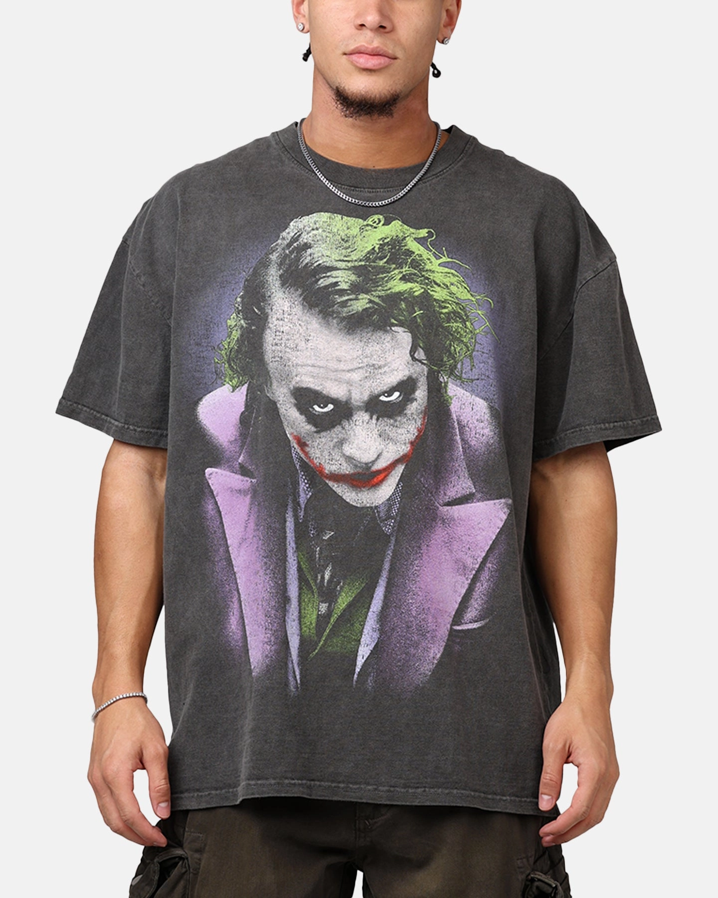 Variable Tension Adjustment American Thrift X DC Batman The Joker Magic Trick Heavyweight T-Shirt Black Wash