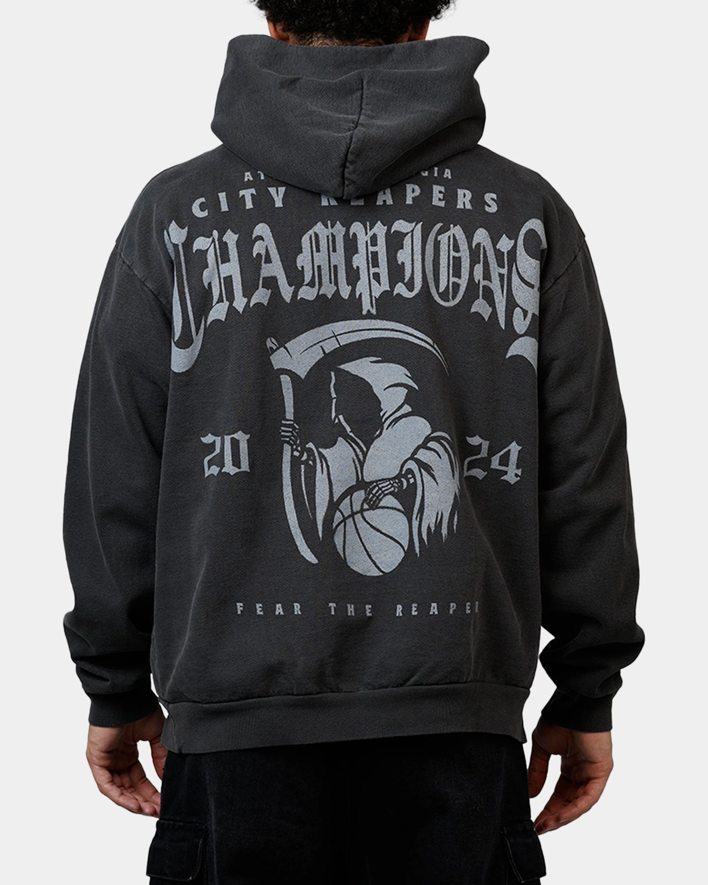 Elegant Cut Overtime Champions Hoodie Vintage Black