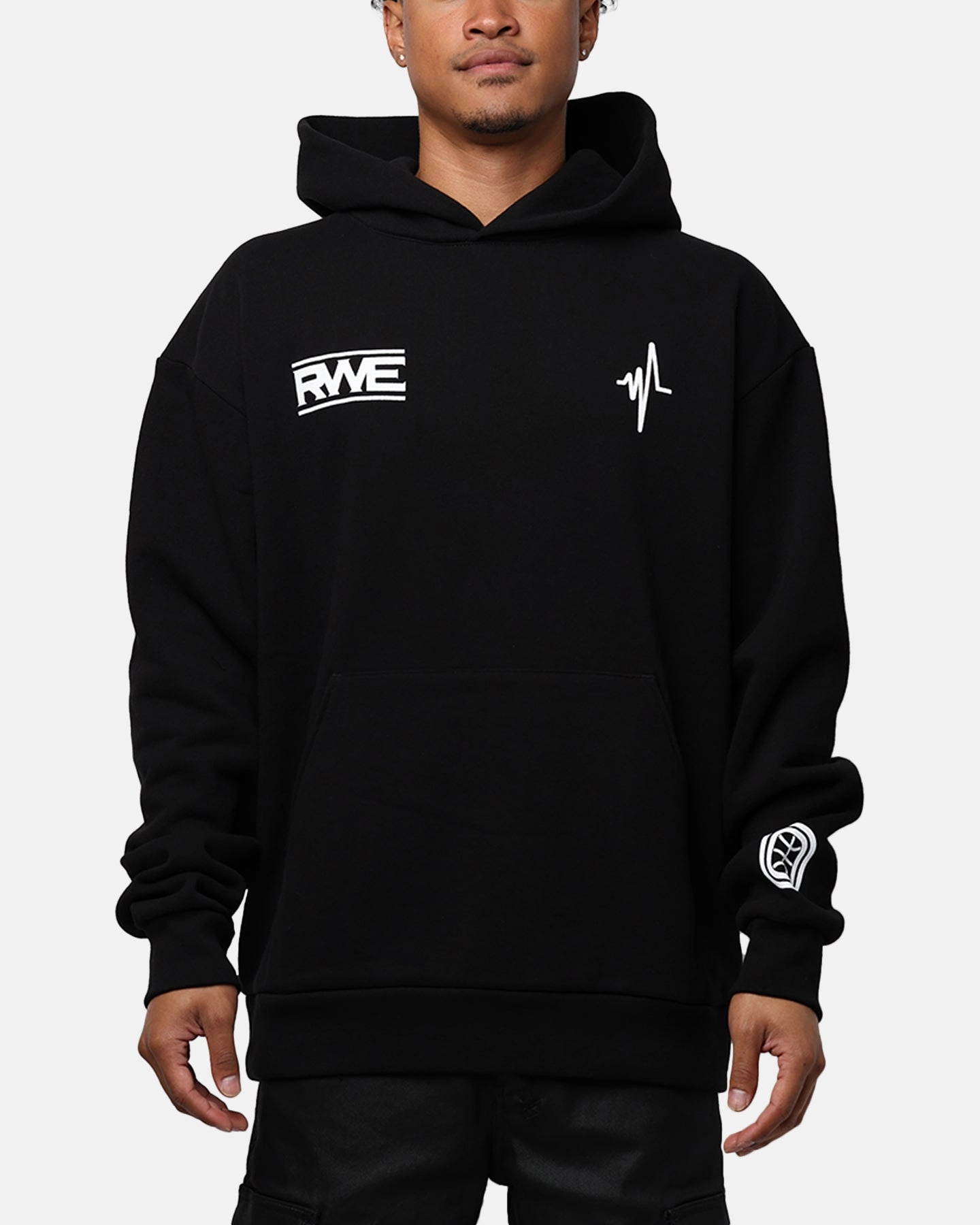Adjustable Collar System Overtime RWE Hoodie Black