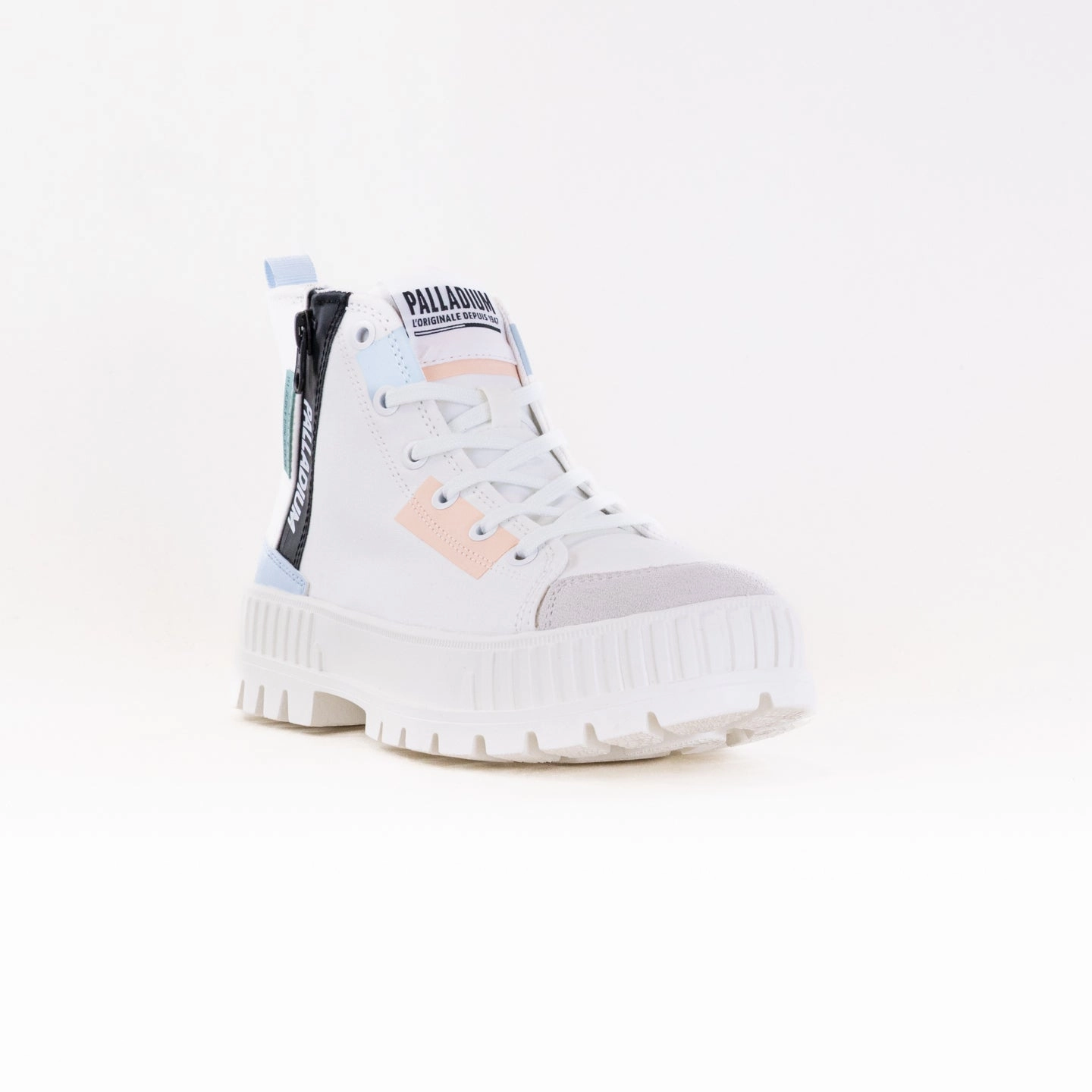 Smooth Soles Metallic Buckle Palladium Pallashock Backzip 2 (Women's) - Star White