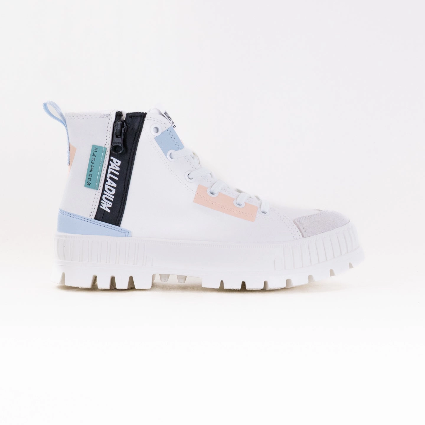 Palladium Pallashock Backzip 2 (Women's) - Star White Ergonomic Design Cushioned Step Snowy Path