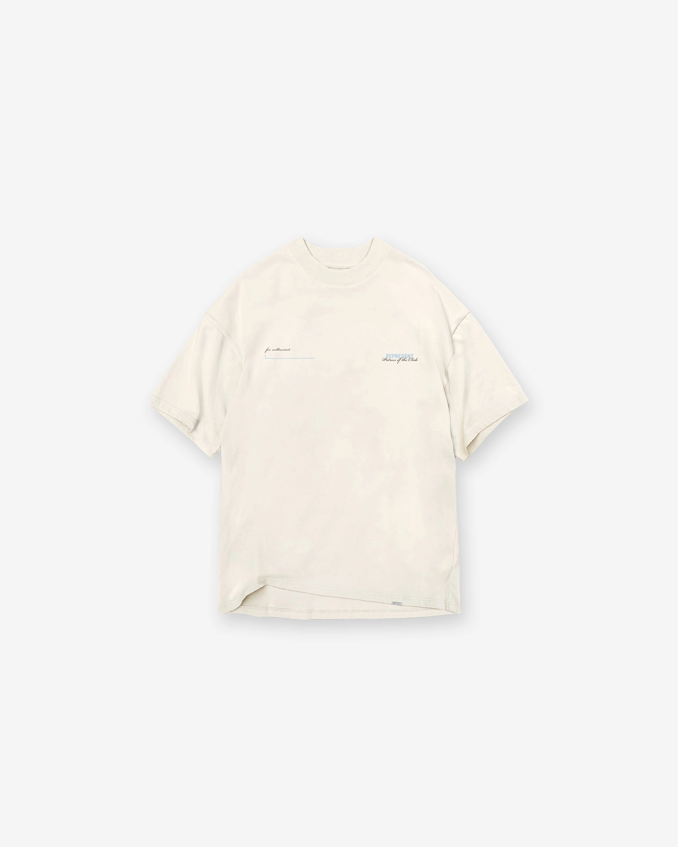 Patron Of The Club T-Shirt - Buttercream Powder Blue Breathable Fit Wear Quick-Drying Shirt