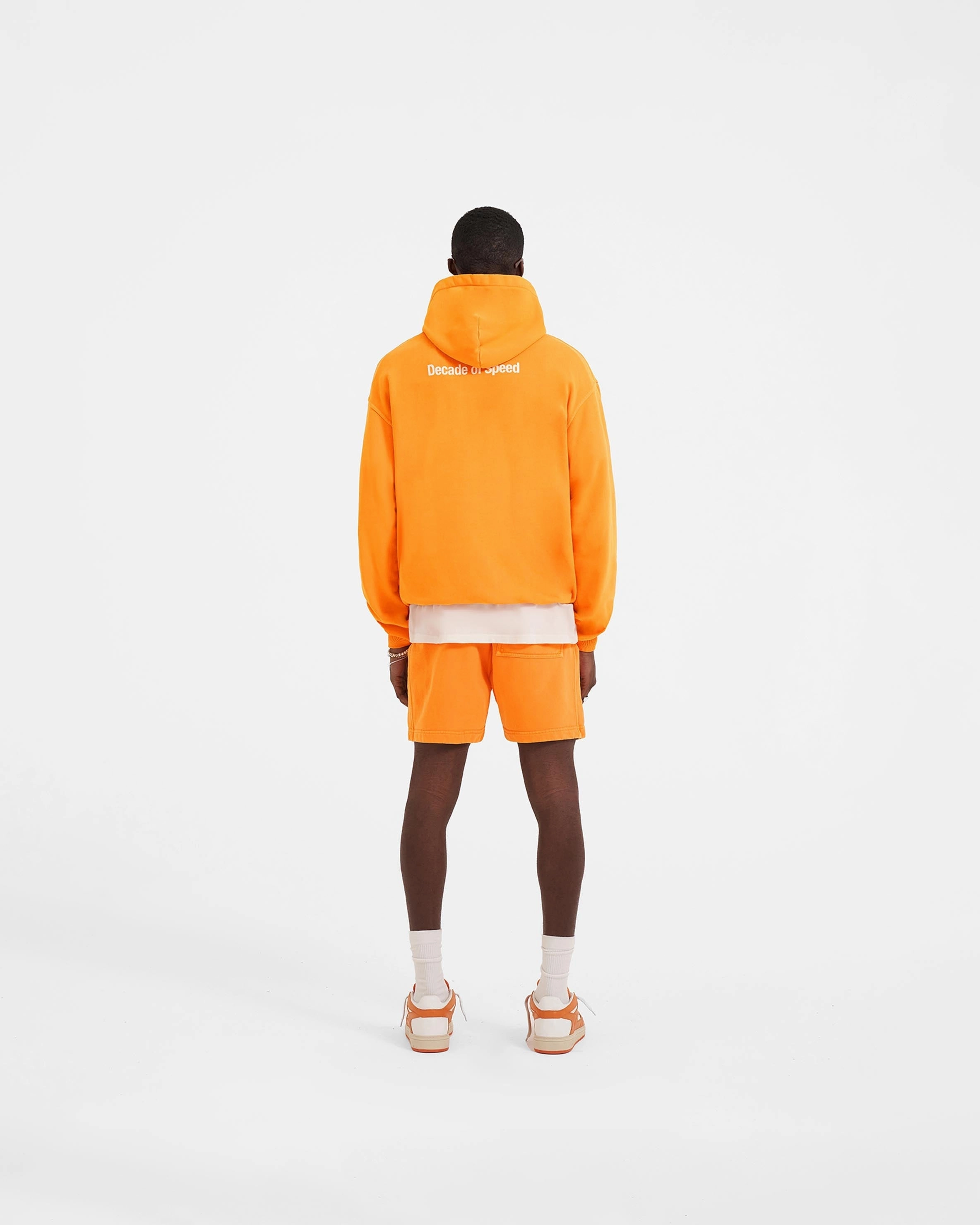 checked shorts gym kit Decade of Speed Shorts - Neon Orange