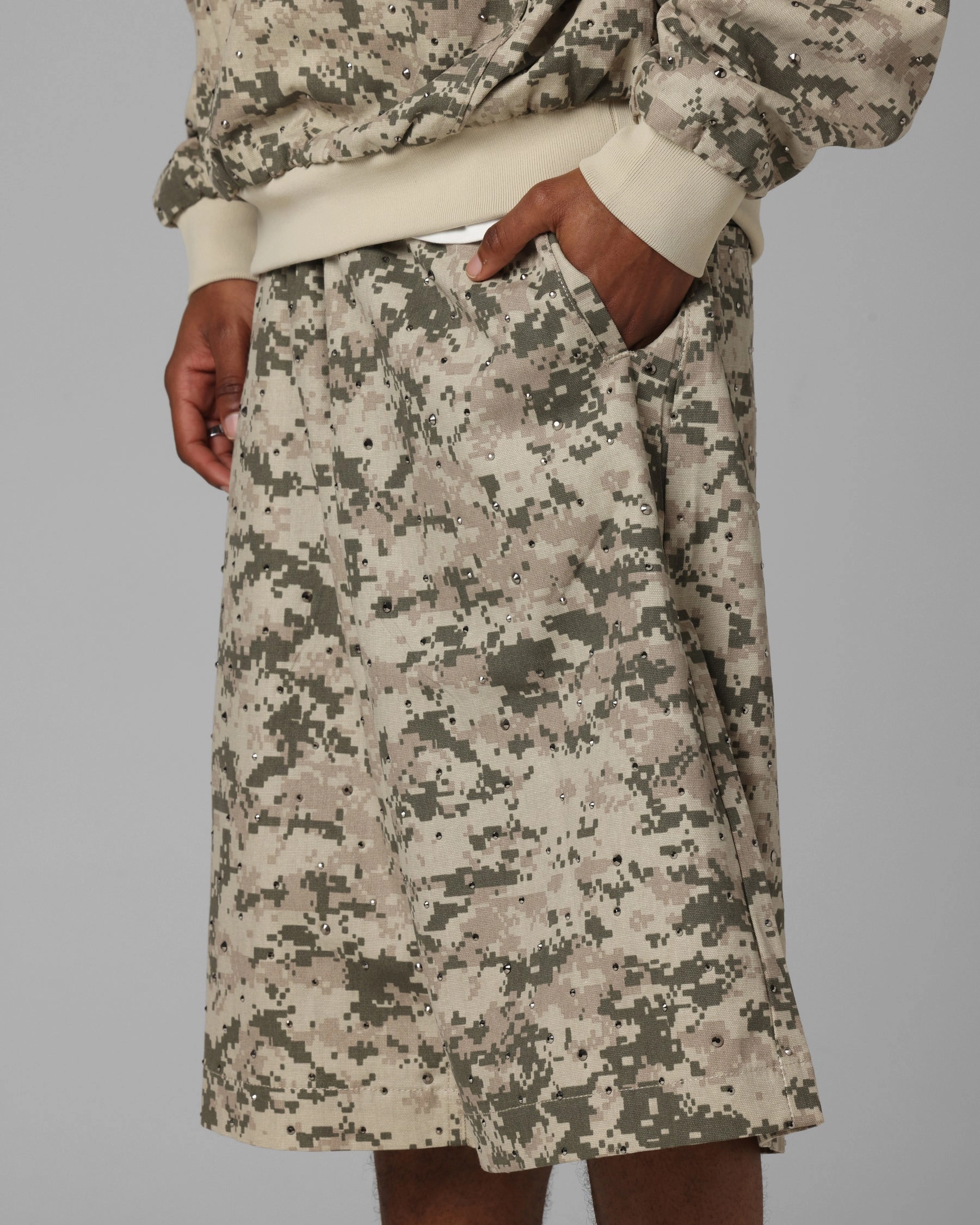 Loiter Hail Storm Shorts Digi Camo Flexible Leg Eco Friendly Material