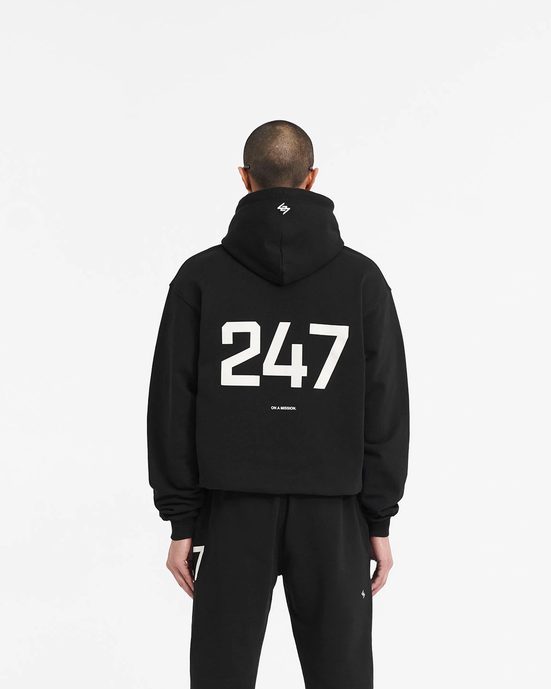 Themed wear 247 Oversized Hoodie - Jet Black