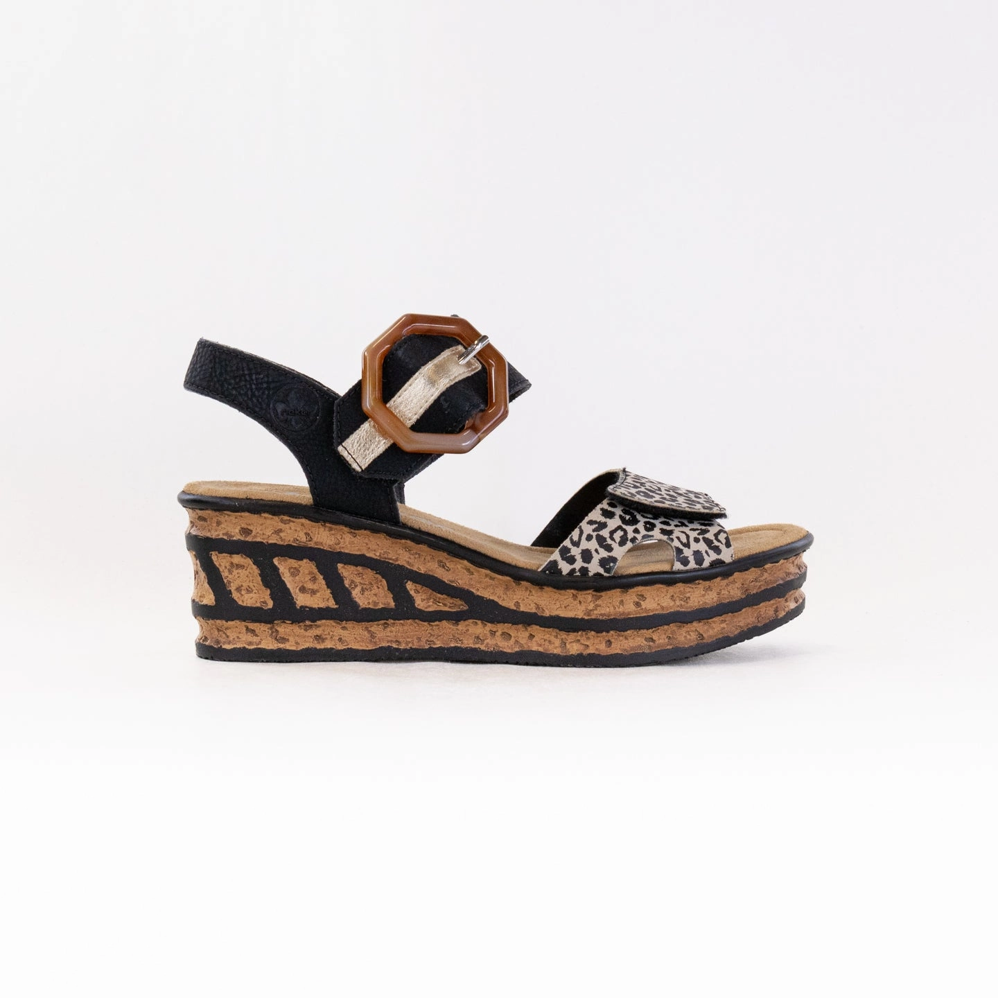 All Day Wear Comfort Rieker Rose 68176 (Women's) - Ginger/Black/Light Gold