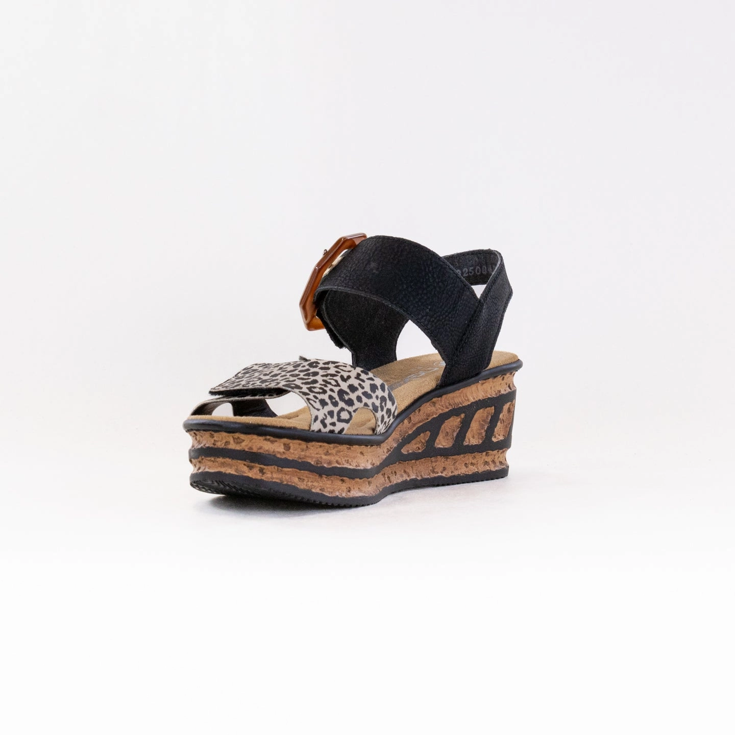 Rieker Rose 68176 (Women's) - Ginger/Black/Light Gold Chic Casual Shoes for Travel