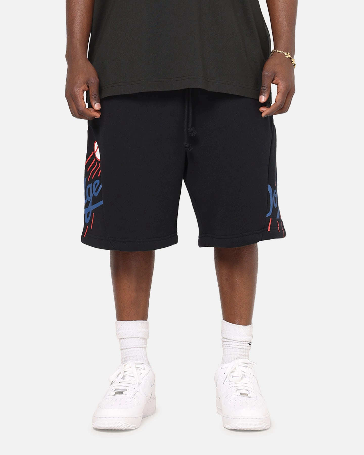 Snag Proof Fabric Mitchell & Ness Los Angeles Dodgers C&S Shorts Faded Black