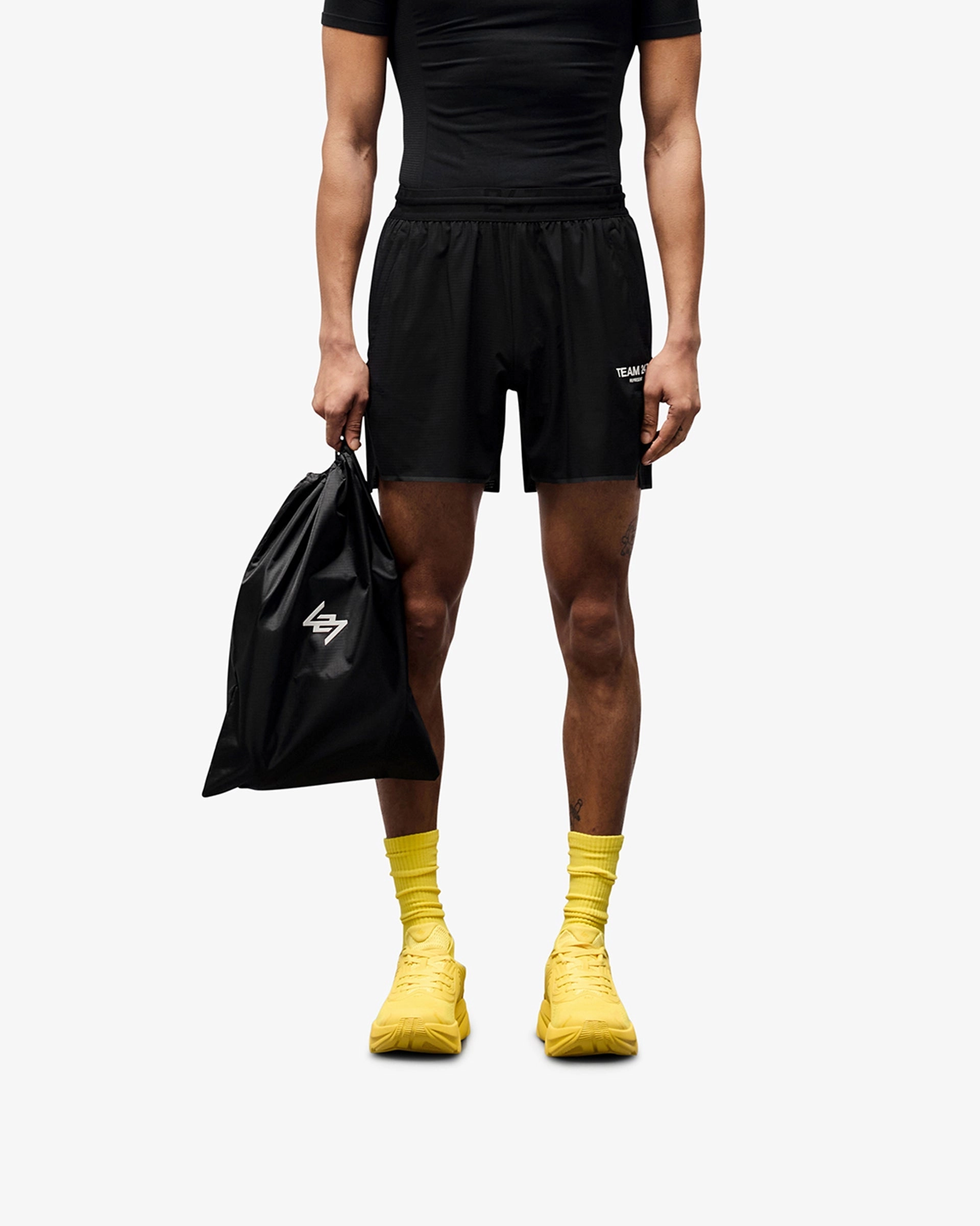 Summer Fun Smooth Texture Team 247 Aero Short - Black