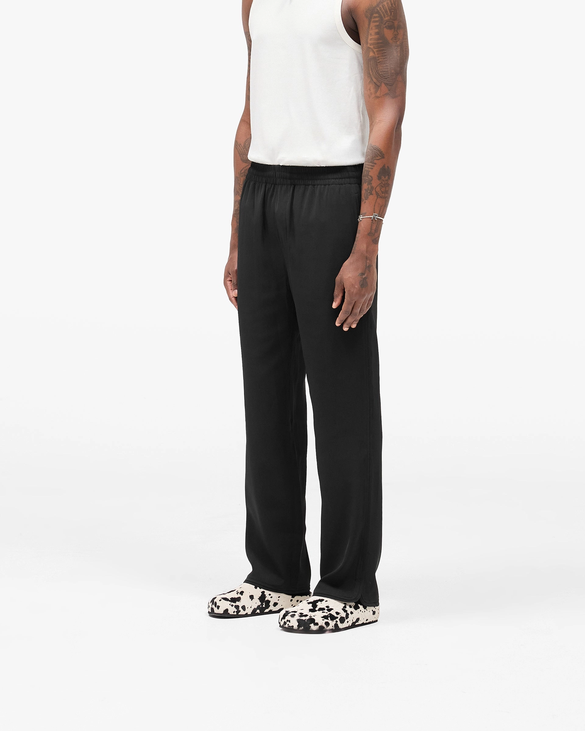 All Purpose Fit Piped Track Pant - Jet Black