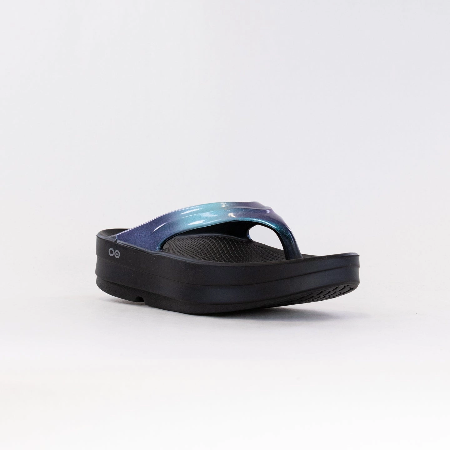 Coastal Trip PU Sole OOFOS OOlala Luxe Platform (Women's) - Atlantis