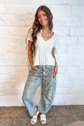 Home Style Free People Printed Barrel Snake Combo