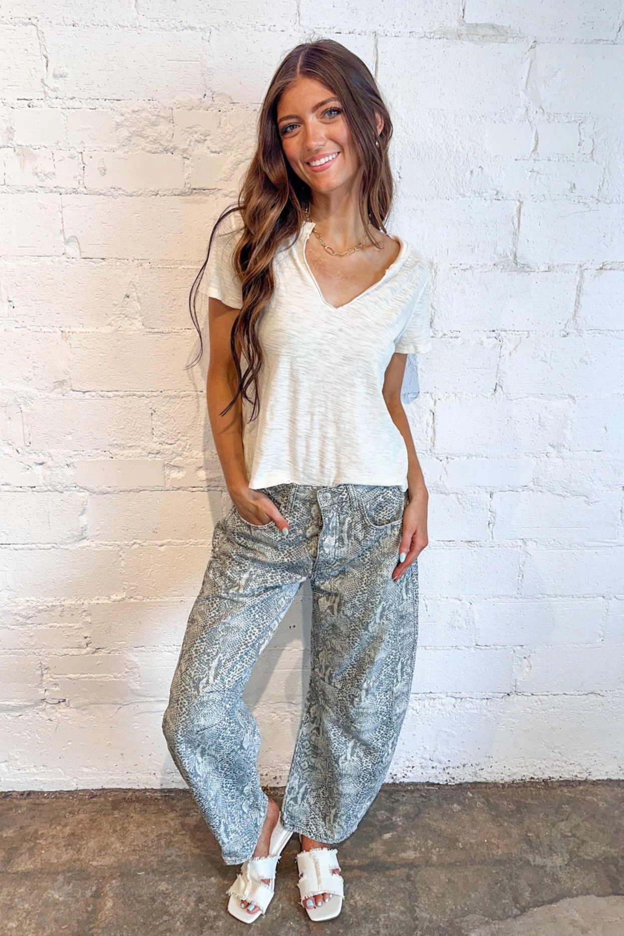 Home Style Free People Printed Barrel Snake Combo