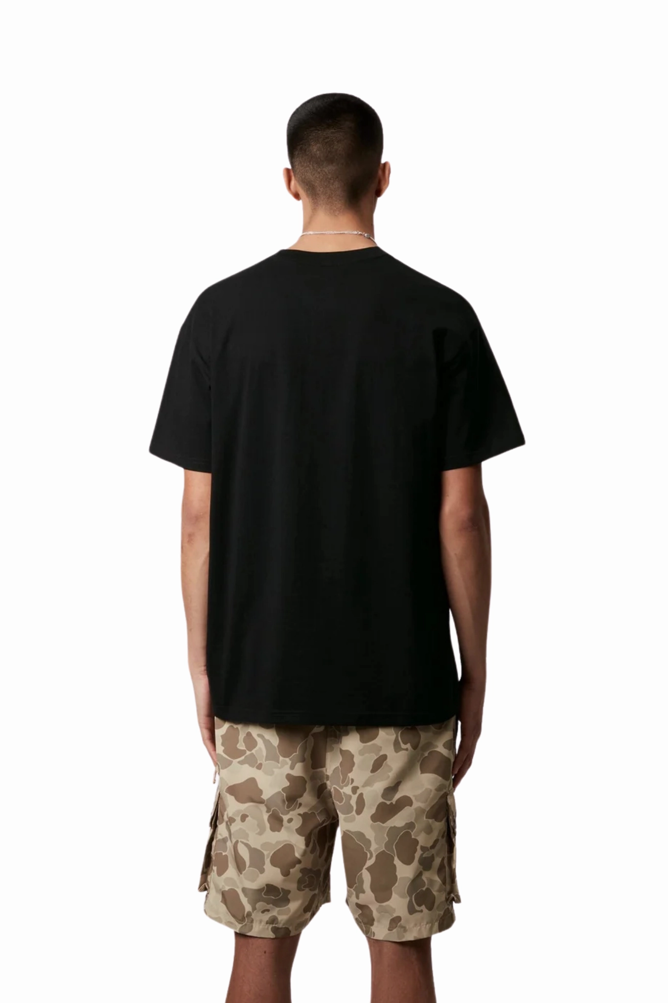 Breathable mesh Button-Down Collar Pocket Heart T-Shirt