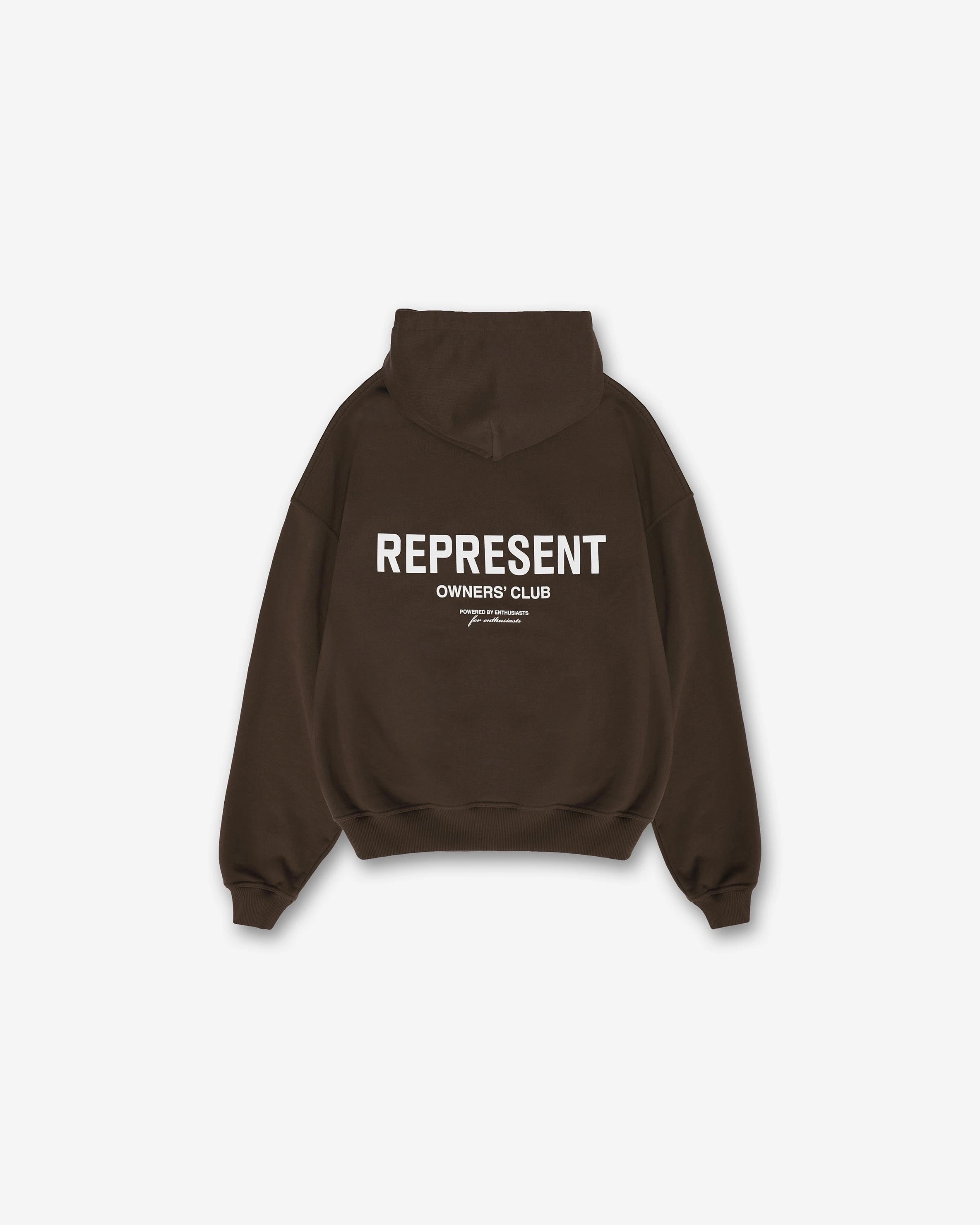 Quick Dry Material Represent Owners Club Hoodie - Brown