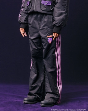 Pok??mon By Loiter Gengar Trainer Trackpant Black/Purple Movement Ready Fit Decorative stitching