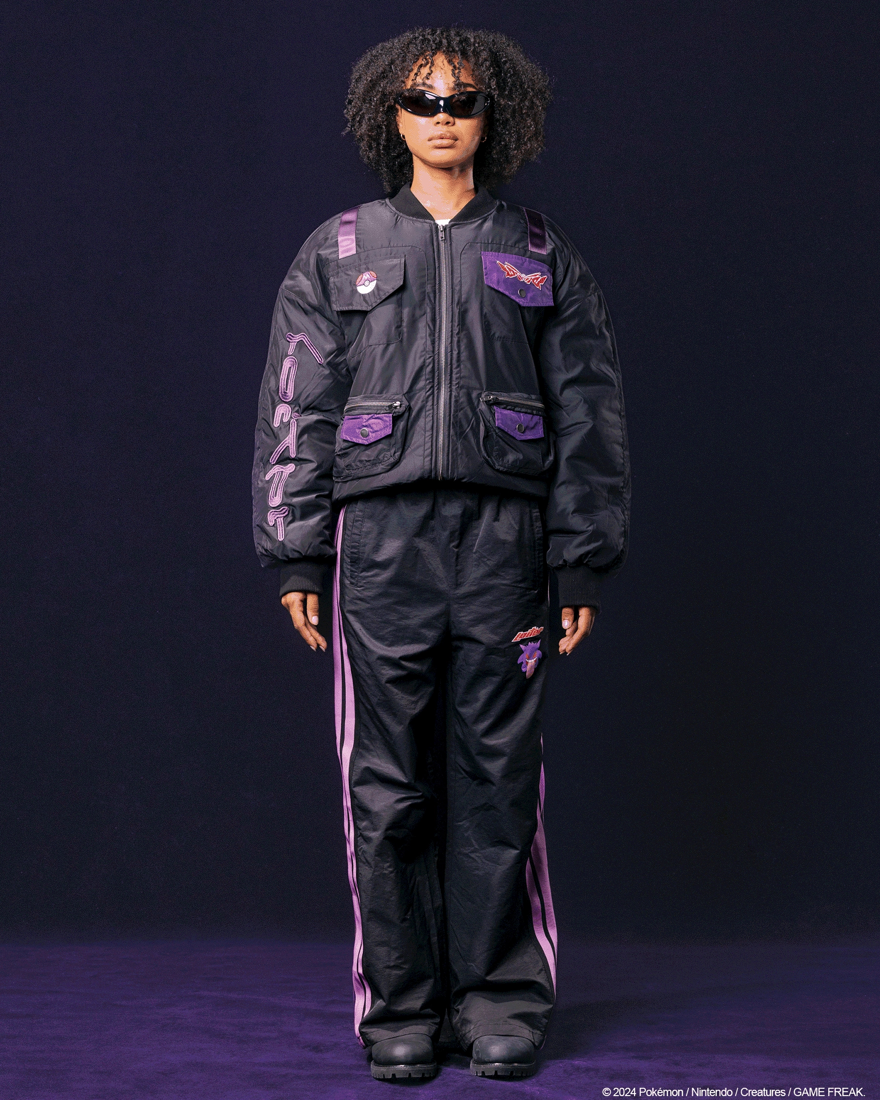 Pok??mon By Loiter Master Ball Bomber Jacket Black AntiStaticLayer MoistureWickingLining