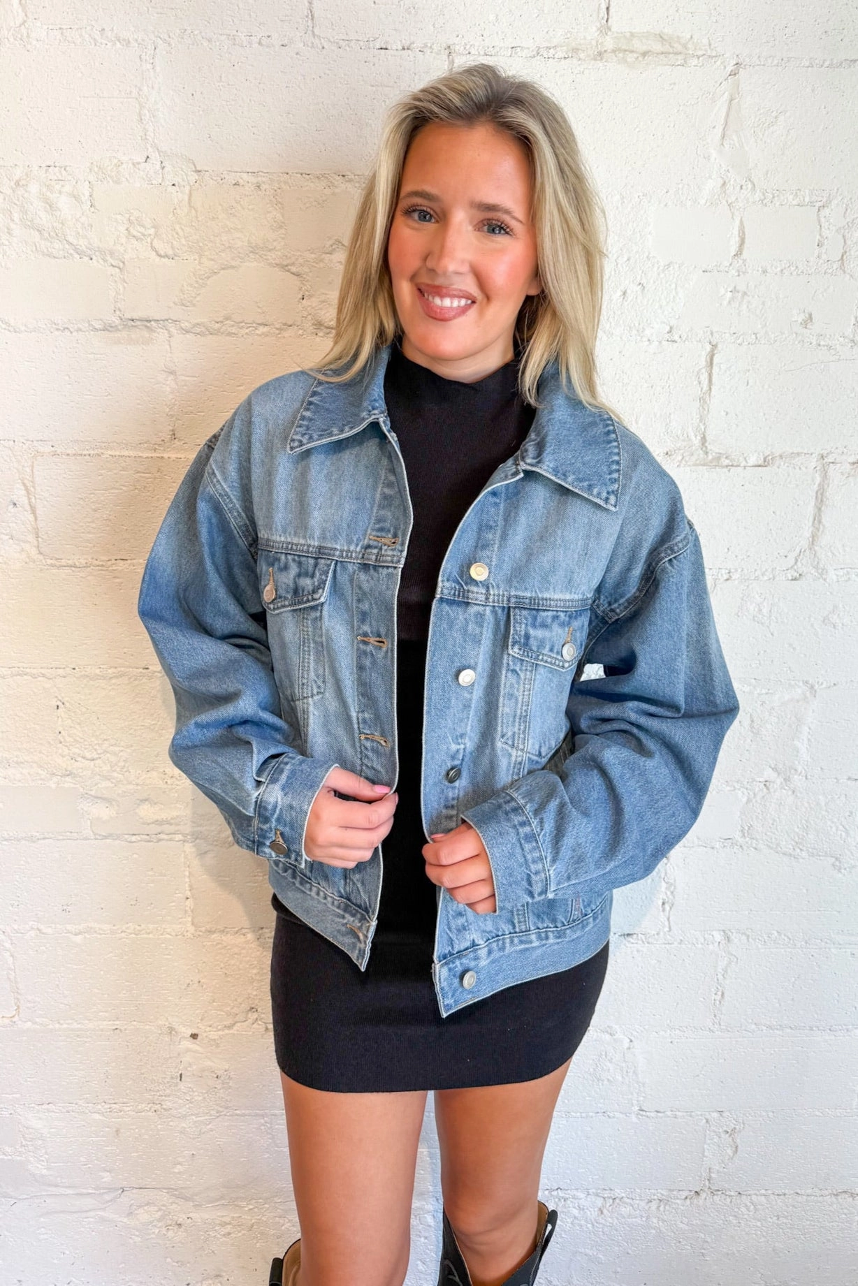 Everyday Denim Jacket Anti Snag Fabric Relaxed Fit Structure