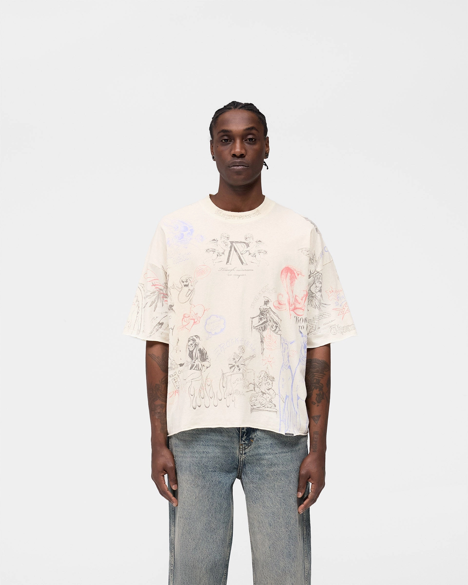Legacy T-Shirt - Buttercream Reinforced Collar