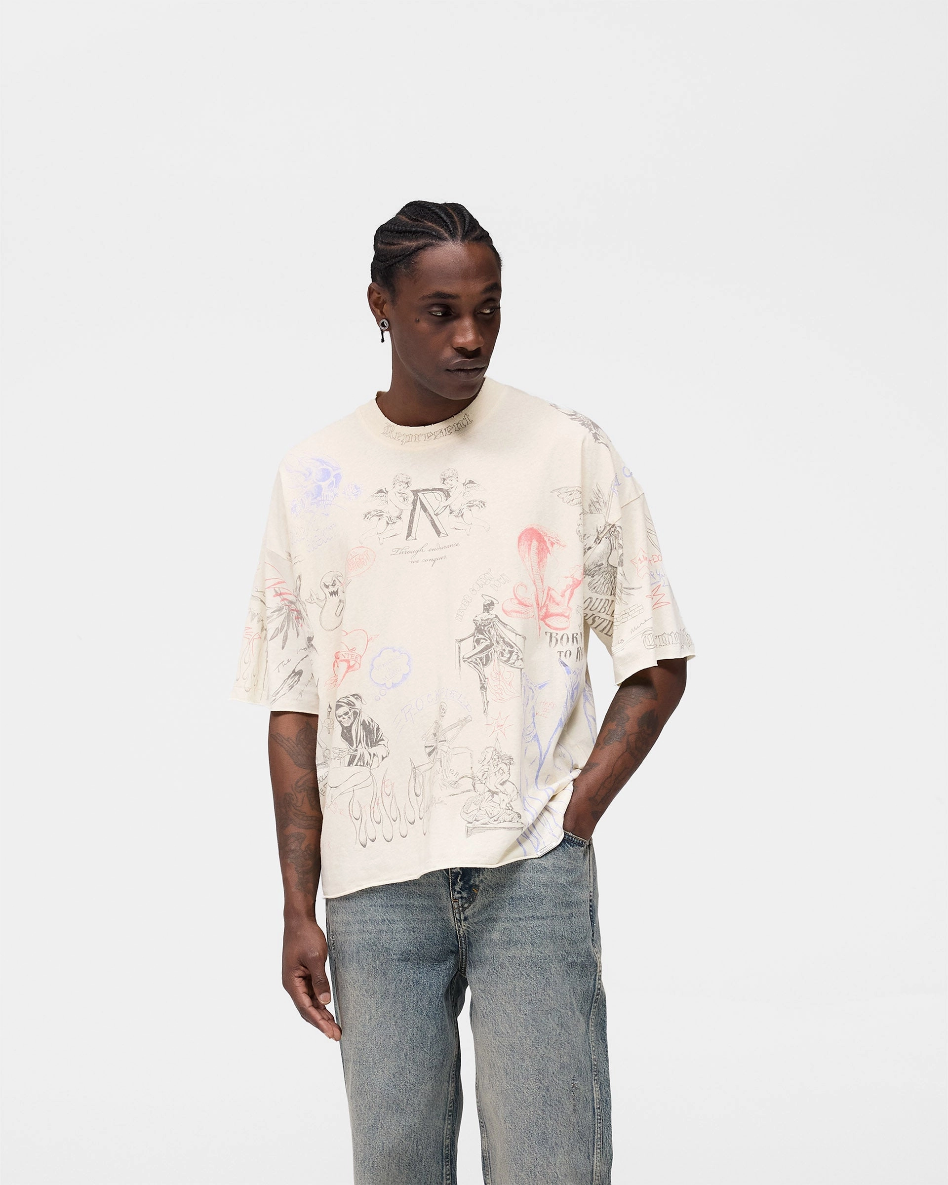 Durable Colorfast Finish Active Trend Legacy T-Shirt - Buttercream