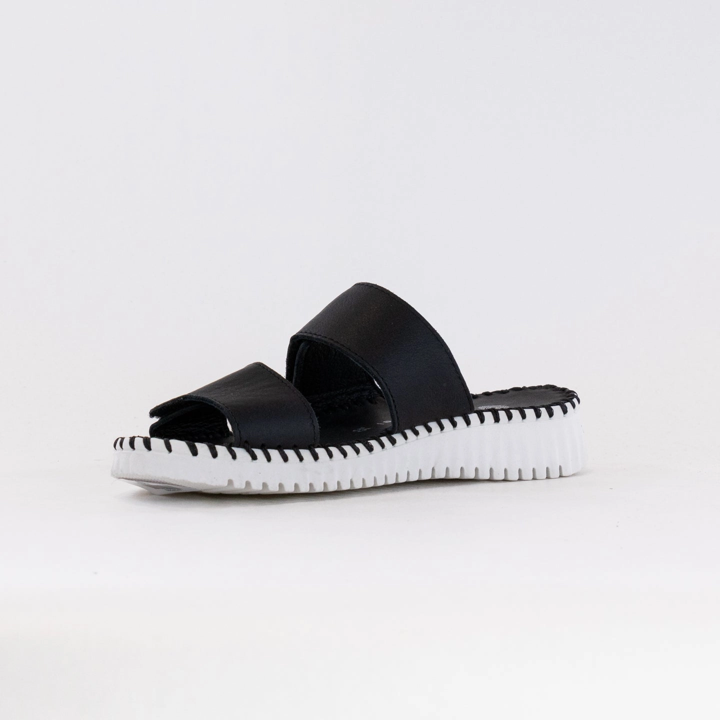 Light Tread Eric Michael Angie Sandal (Women's) - Black Leather