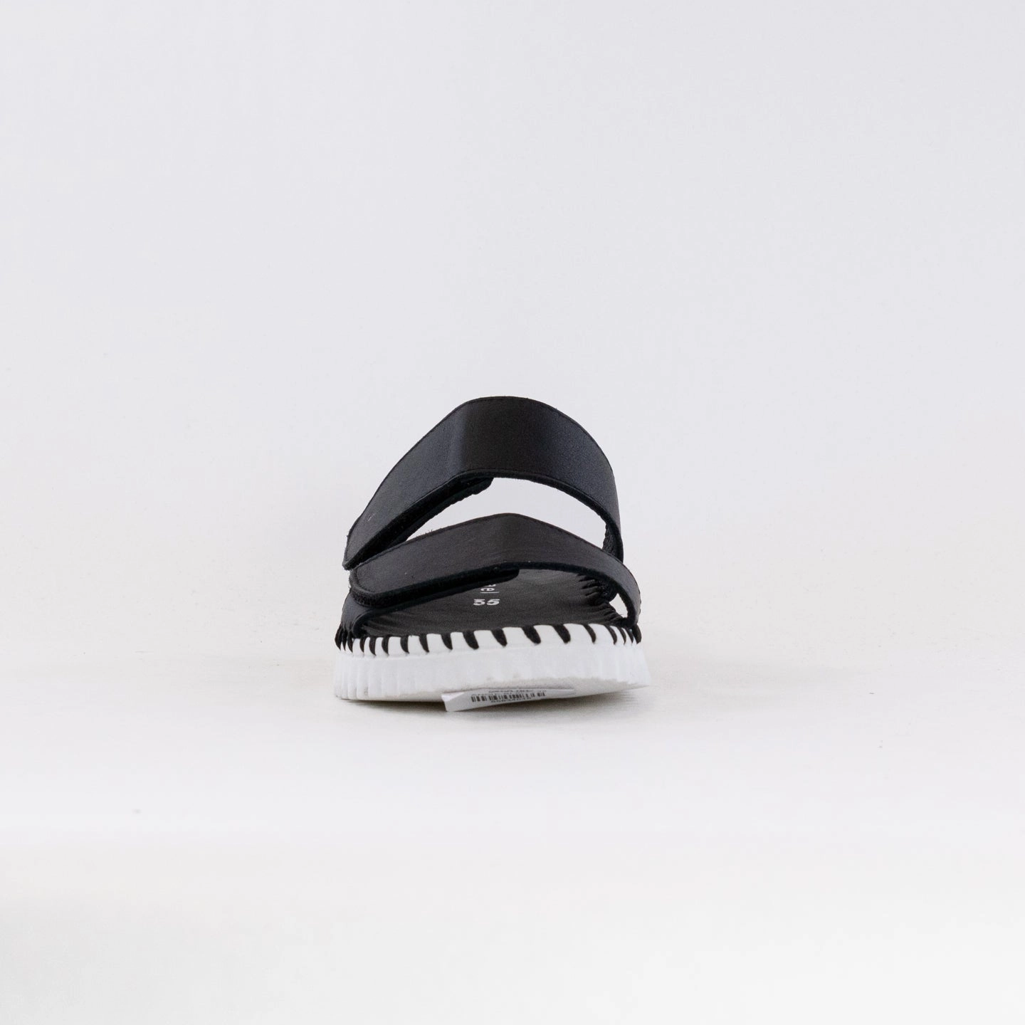 Eric Michael Angie Sandal (Women's) - Black Leather Comfortable Footwear For Outdoors Durable Walk