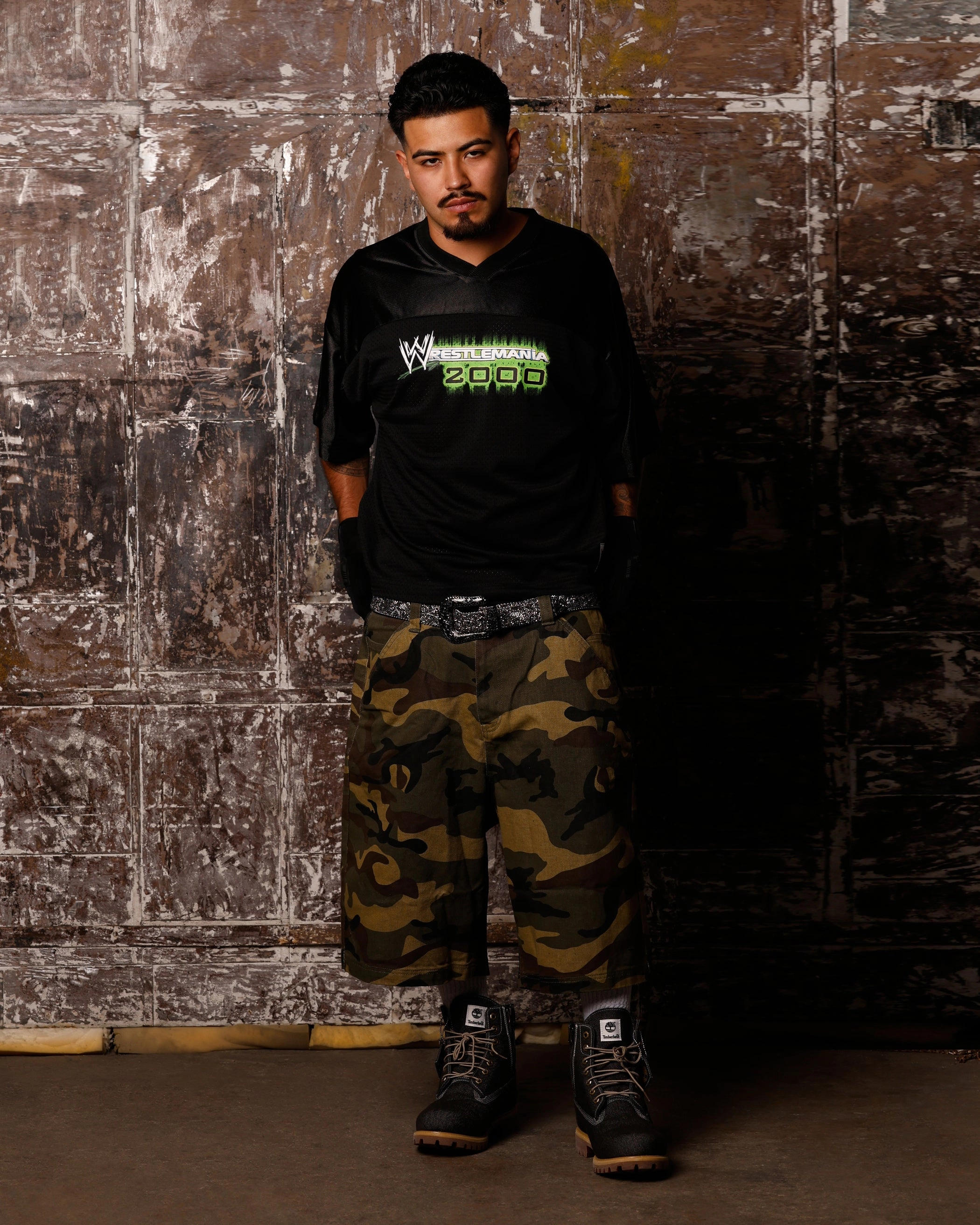 Cool and Breezy NonRestrictiveCut Loiter X WWE Wrestle Mania Training Jersey Black