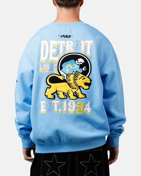 Pro Standard Detroit Lions Kickoff Crewneck Light Blue NaturalFiberBlend