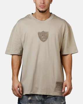 Pro Standard Las Vegas Raiders Wingspan T-Shirt Taupe Sporty Cardigan