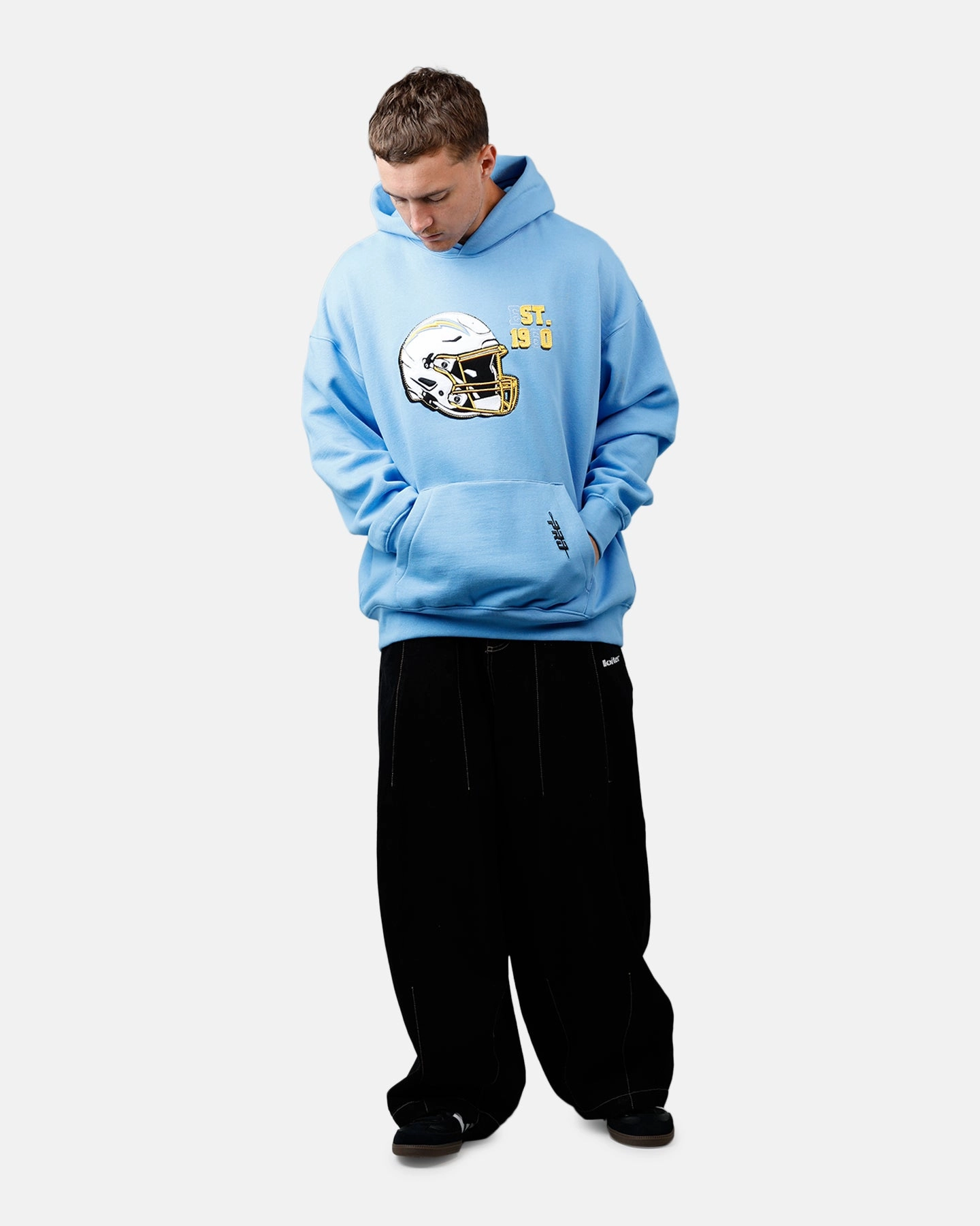 TemperatureRegulating Pro Standard Los Angeles Chargers Kickoff Hoodie Powder Blue