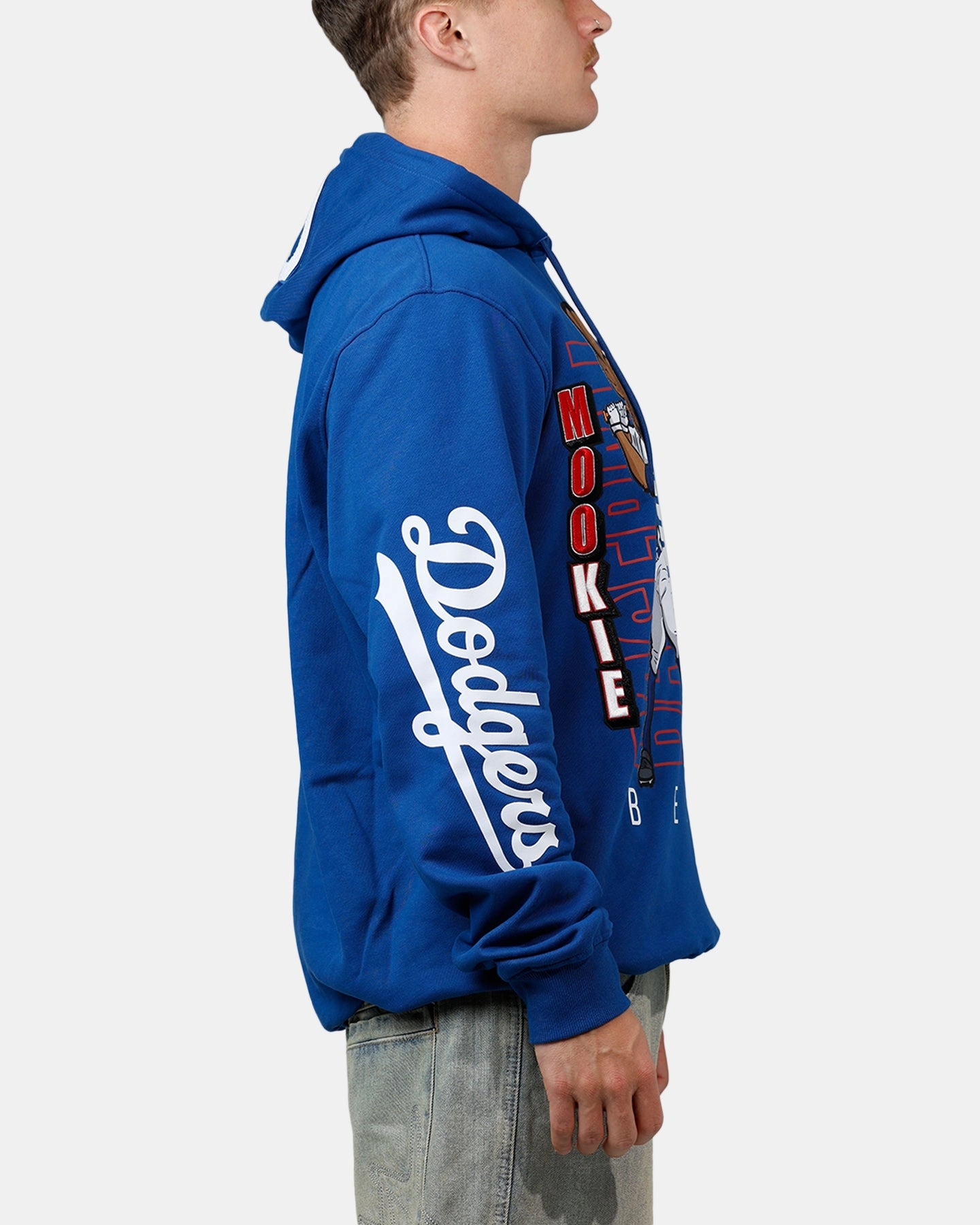 Flatlock Seam Design ArticulatedElbowShaping Pro Standard Los Angeles Dodgers Mookie Betts Avatar Hoodie Blue