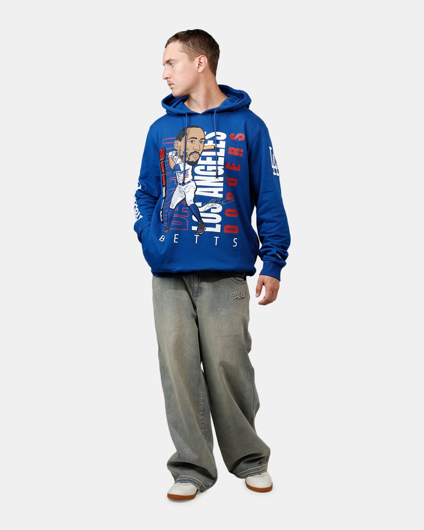 Pro Standard Los Angeles Dodgers Mookie Betts Avatar Hoodie Blue Basic Sweatshirt