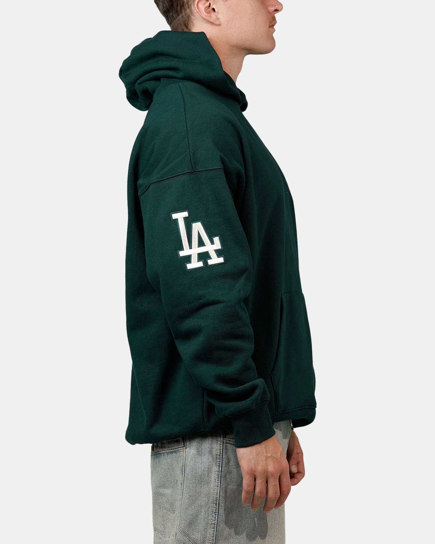 Pro Standard Los Angeles Dodgers Tapestry 2.0 Hoodie Dark Green Sustainable Fabric Blend