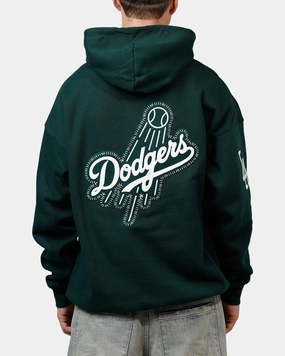 Pro Standard Los Angeles Dodgers Tapestry 2.0 Hoodie Dark Green MoistureWicking Material