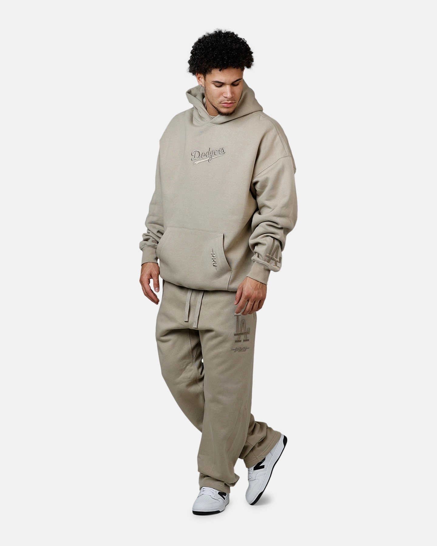 Pro Standard Los Angeles Dodgers Wingspan Pants Taupe Utility Pockets Work Essential