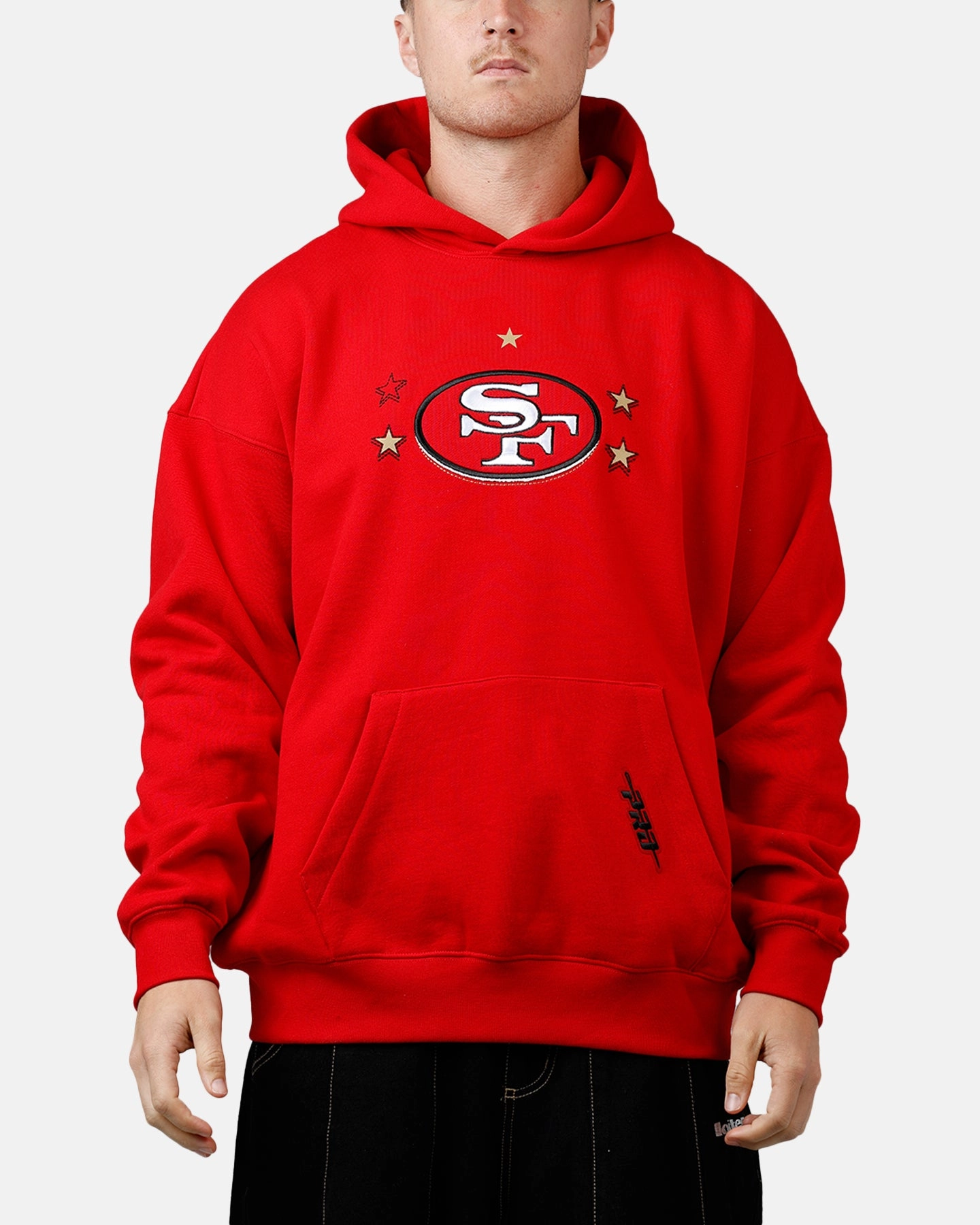 ButterSoft Handfeel RibbedCollar Pro Standard San Francisco 49ers Kickoff Hoodie Red