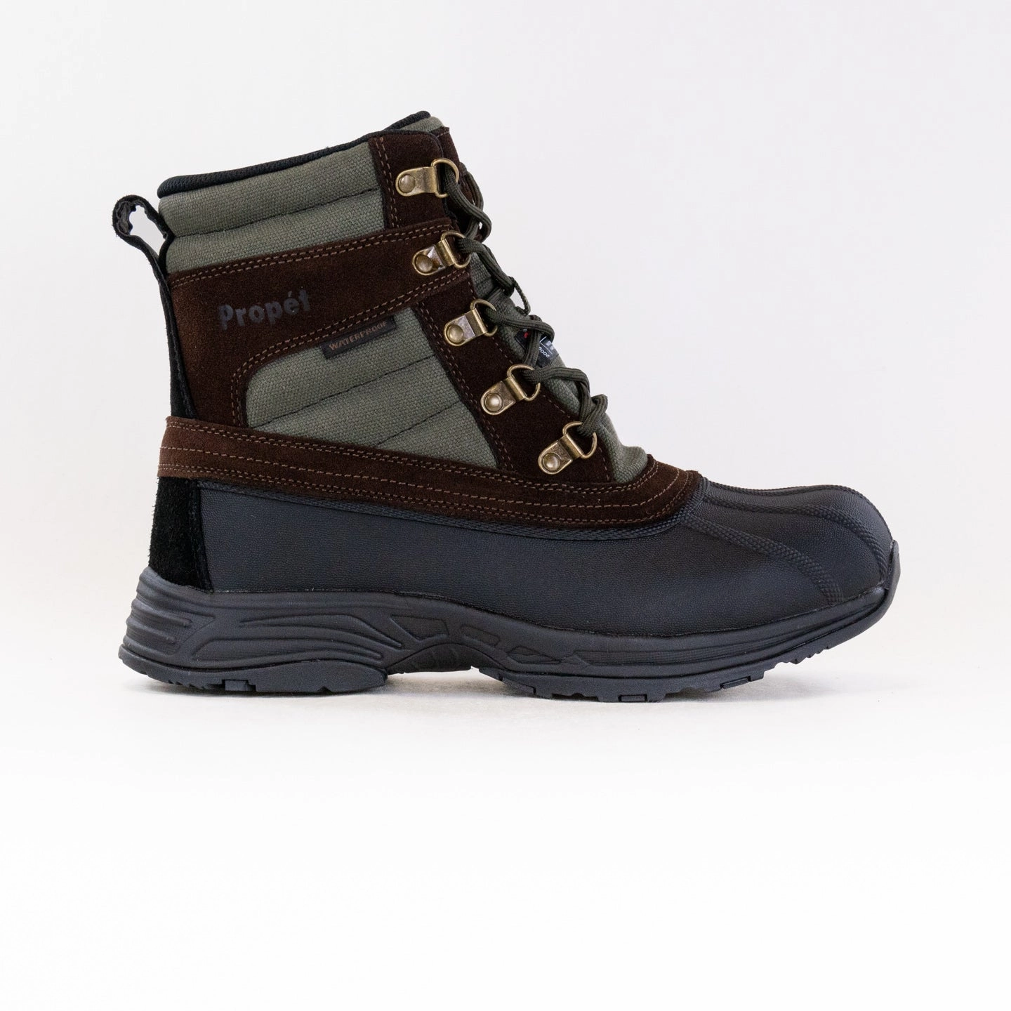 Low Profile Adventure Journey Flex Groove Design Propet Cortland Waterproof All-Weather (Men's) - Brown/Olive