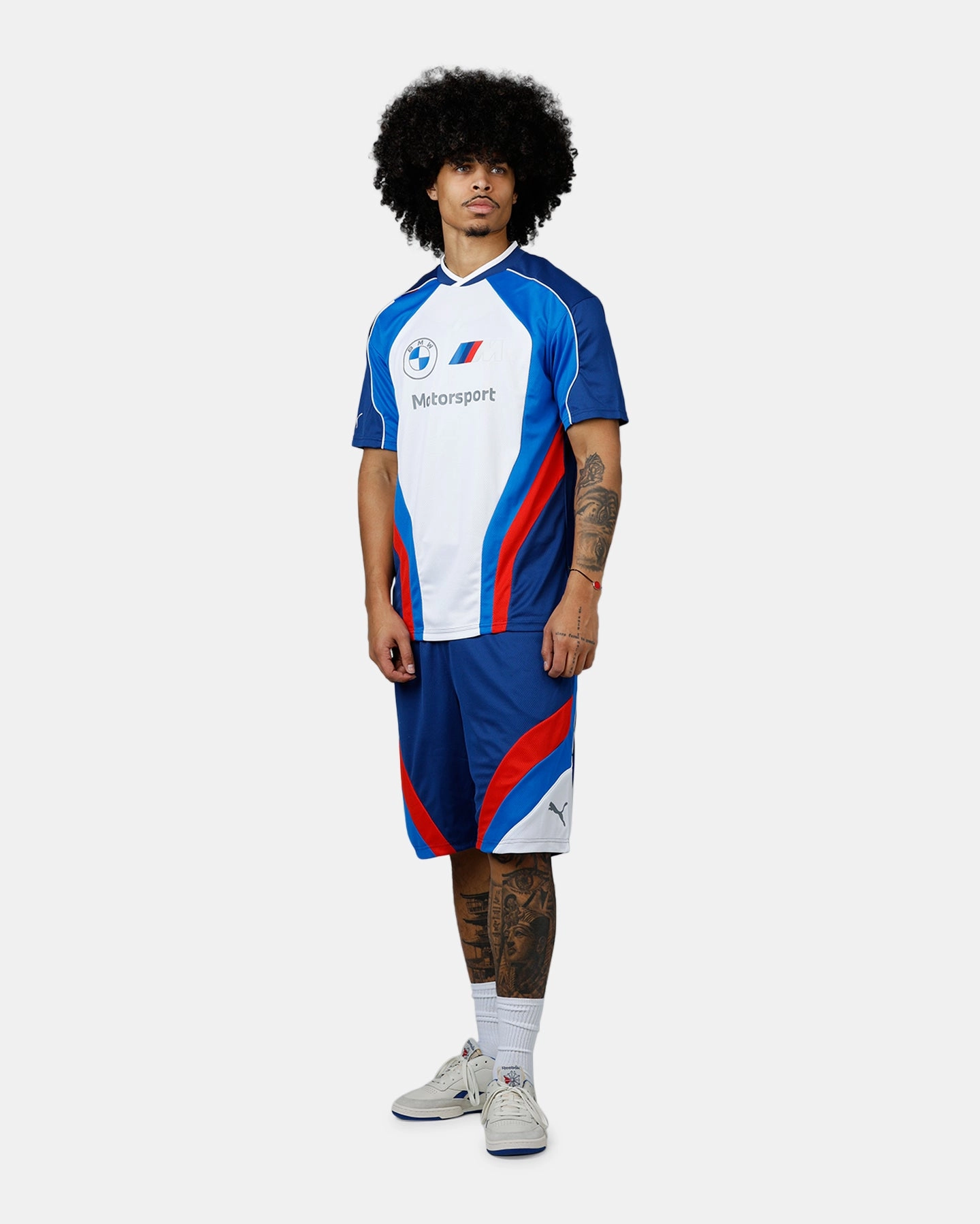 TaglessCollars Puma X BMW MMS Jersey White/Blue