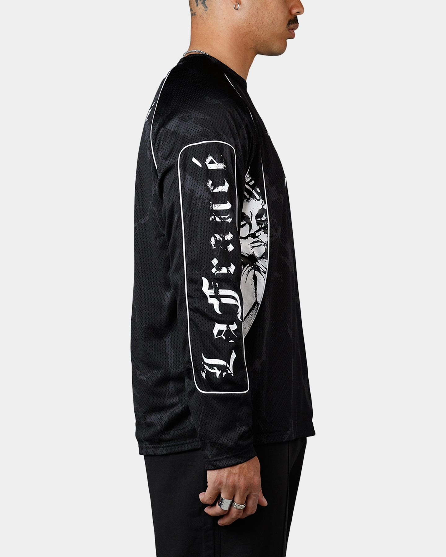 Puma x Lamelo Ball LaFranc?? Written In Chrome Moto Jersey Black Minimalist Cuff EasyCare Material