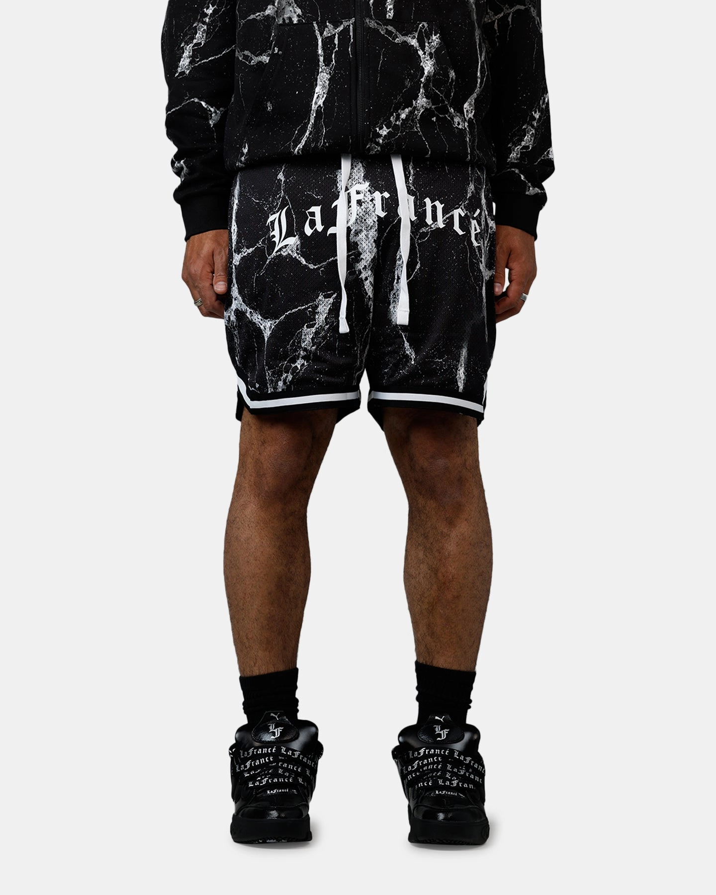 Fashionable Cut Flattering Comfort Wear Puma x Lamelo Ball LaFranc?? Written In Chrome Shorts Black
